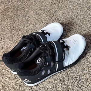 Reebok Men's Black and White Athletic Shoes